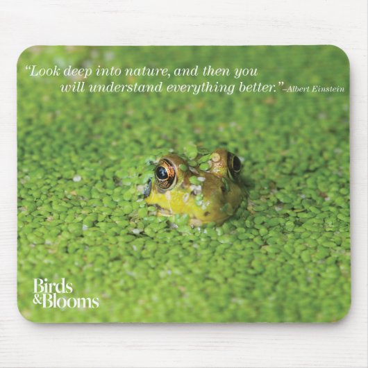 Frosch in den grünen Algen Mousepad (Vorne)