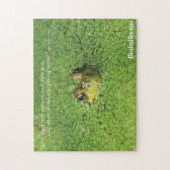Frosch in den grünen Algen Puzzle (Vertikal)