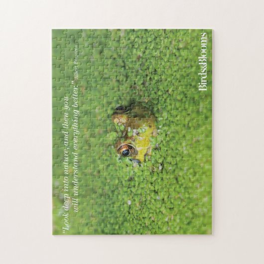 Frosch in den grünen Algen Puzzle (Vertikal)