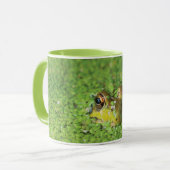 Frosch in den grünen Algen Tasse (Vorderseite Links)