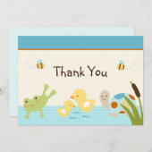 Frosch in den Teich / Schildkrötendusche Danke Kar (Vorne/Hinten)