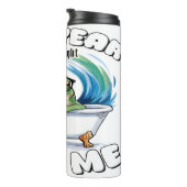 Frosch in der Badewanne New Me Thermosbecher (Nach rechts gedreht)