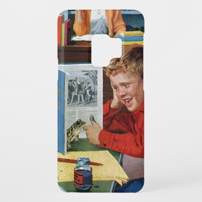 Frosch in der Bibliothek Case-Mate Samsung Galaxy Hülle (Rückseite)