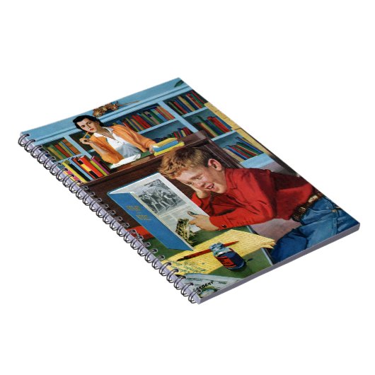 Frosch in der Bibliothek Notizblock (Rechte Seite)