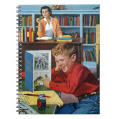 Frosch in der Bibliothek Notizblock (Vorderseite)