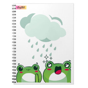 Frosch in der Flut Notizblock