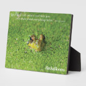 Frosch in der grünen Alge Fotoplatte (Seite)