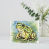 Frosch in der Sonnenlicht-Postkarte zum Postüberqu Postkarte (Stehend Vorderseite)