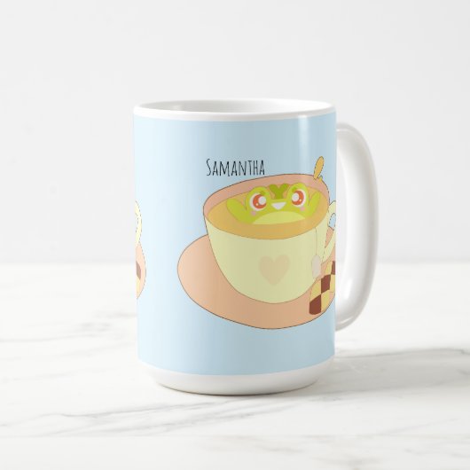 Frosch in der Tasse Tee (VorderseiteRechts)