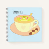 Frosch in der Tasse Tee Notizblock (Vorderseite)
