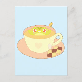 Frosch in der Tasse Tee Postkarte