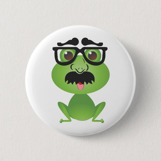 Frosch in der Verkleidung Button (Vorderseite)