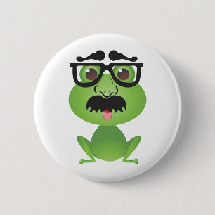Frosch in der Verkleidung Button