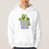 Frosch in Eimer Hoodie (Vorderseite)