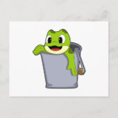 Frosch in Eimer Postkarte (Vorderseite)