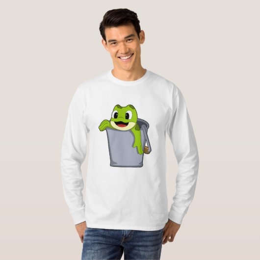 Frosch in Eimer T-Shirt (Vorne ganz)