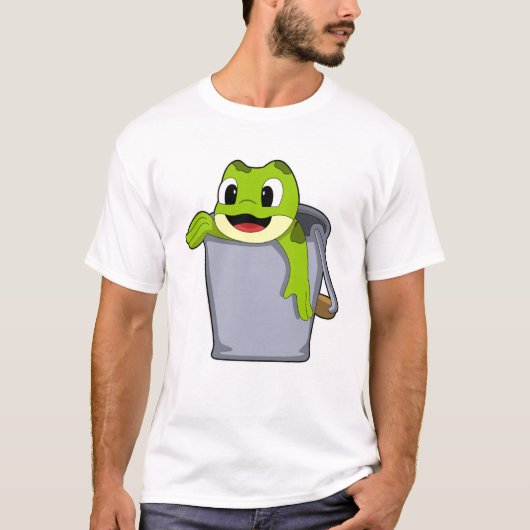 Frosch in Eimer T-Shirt (Vorderseite)