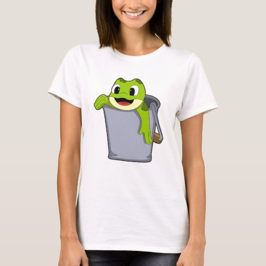 Frosch in Eimer T-Shirt (Vorderseite)