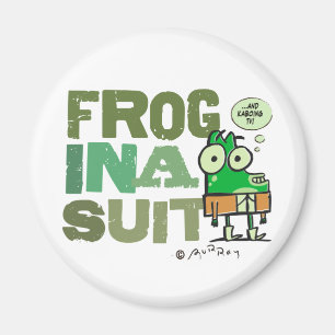 Frosch in einem Anzugs-Magneten Magnet