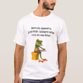 Frosch in einem Bidet, helles Shirt (Vorderseite)