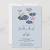 Frosch in einem Niedlichen Kindergeburtstag-Party Einladung (Vorderseite)