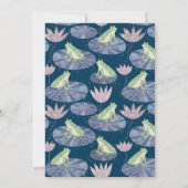 Frosch in einem Niedlichen Kindergeburtstag-Party Einladung (Rückseite)