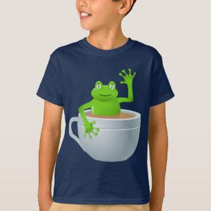 Frosch in einem Tee