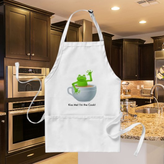 Frosch in einem Tee Schürze