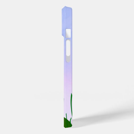 Frosch in einem Teich durch Gras mit Monogramm Case-Mate iPhone Hülle (Rückseite / Links)