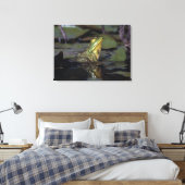 Frosch in einem Teich Leinwanddruck (Insitu (Schlafzimmer))