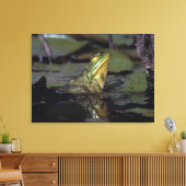 Frosch in einem Teich Leinwanddruck (Insitu (Wohnzimmer))
