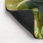 Frosch in einer Yogabaum-Pose Mousepad (Ecke)