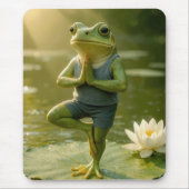 Frosch in einer Yogabaum-Pose Mousepad (Vorne)