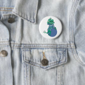 Frosch in Jeans, Geburtstag, Polka Dots Button (Beispiel)