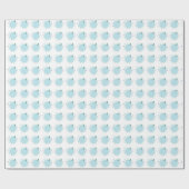 Frosch in Jeans, Geburtstag, Polka Dots Geschenkpapier (Flach)