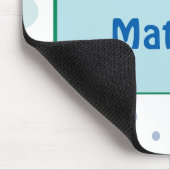 Frosch in Jeans, Geburtstag, Polka Dots Mousepad (Ecke)