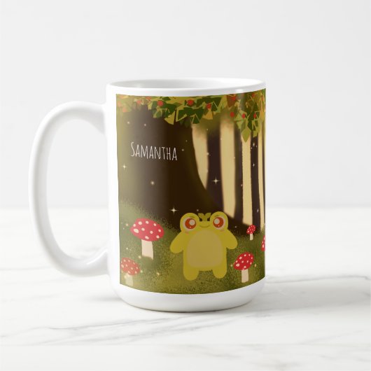 Frosch in magischer Natur Kaffeetasse (Links)