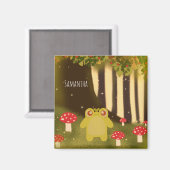 Frosch in magischer Natur Magnet (Vorderseite/Rückseite)