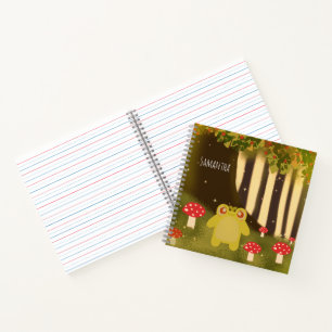 Frosch in magischer Natur Notizblock