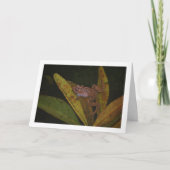 Frosch in Pond Portrait Karte (Vorderseite)