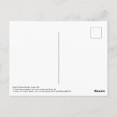 Frosch in rotem Bug in handgemalt Rahmen Postkarte (Rückseite)