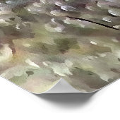 Frosch, in Wasserblasen und Froschlacht getaucht Poster (Ecke)