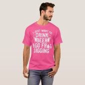 Frosch Jagd Gigging Drink Bier Fangen Jäger T-Shirt (Vorne ganz)