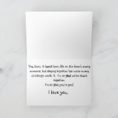 Frosch-Jahrestags-Karten-hopfenreicher glücklicher Karte (Innenseite)