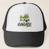 Frosch-Karate-T-Shirts und Geschenke Truckerkappe (Vorderseite)
