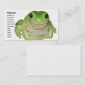Frosch-Karte Visitenkarte (Vorne/Hinten)