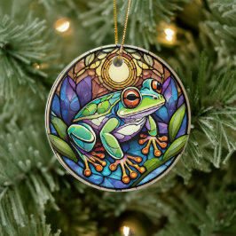 Frosch Keramik Decorative gestanzte Glaskonstrukti Keramik Ornament