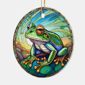 Frosch Keramik Decorative gestanzte Glaskonstrukti Keramik Ornament (Links)