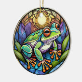 Frosch Keramik Decorative gestanzte Glaskonstrukti Ornament (Links)
