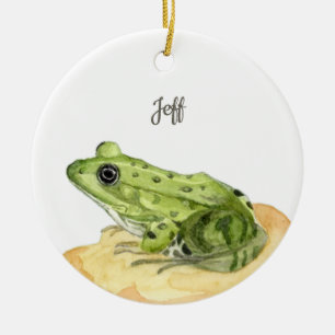 Frosch Keramik Ornament